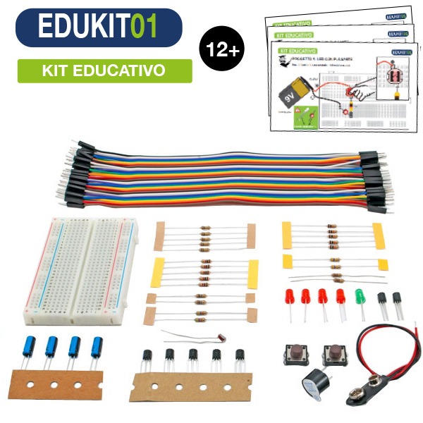 Edukit01 - Kit Esperimenti Base Elettronica