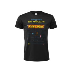 T-Shirt Pac-Man: Insert Coin L Nera