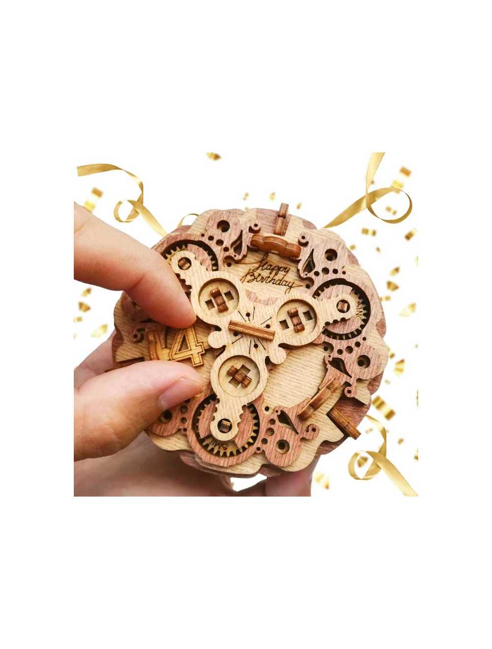 BIRTHDAY CAKE GIFT PUZZLE BOX - immagine 4