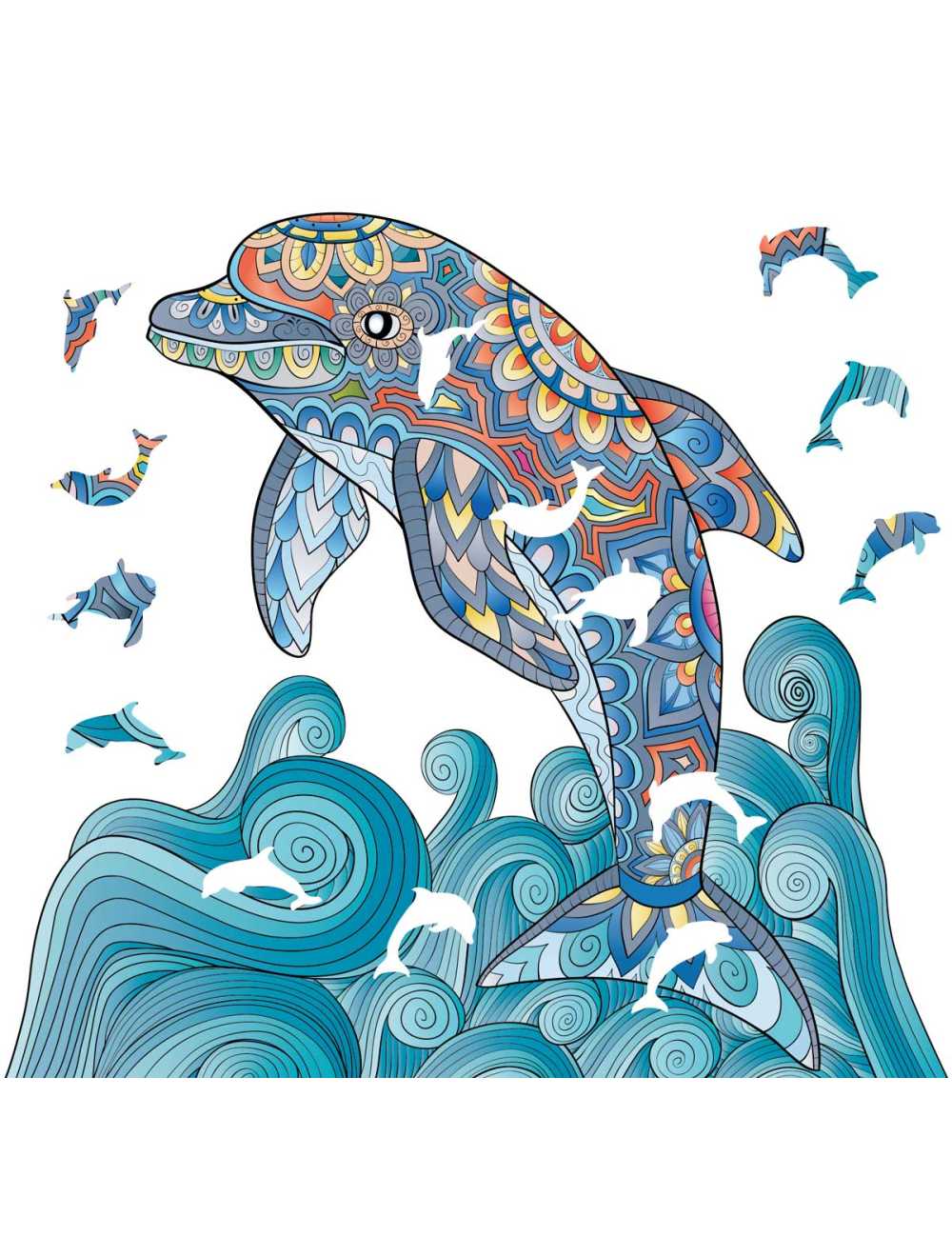 MANDALA PUZZLES - THE DOLPHIN - immagine 4