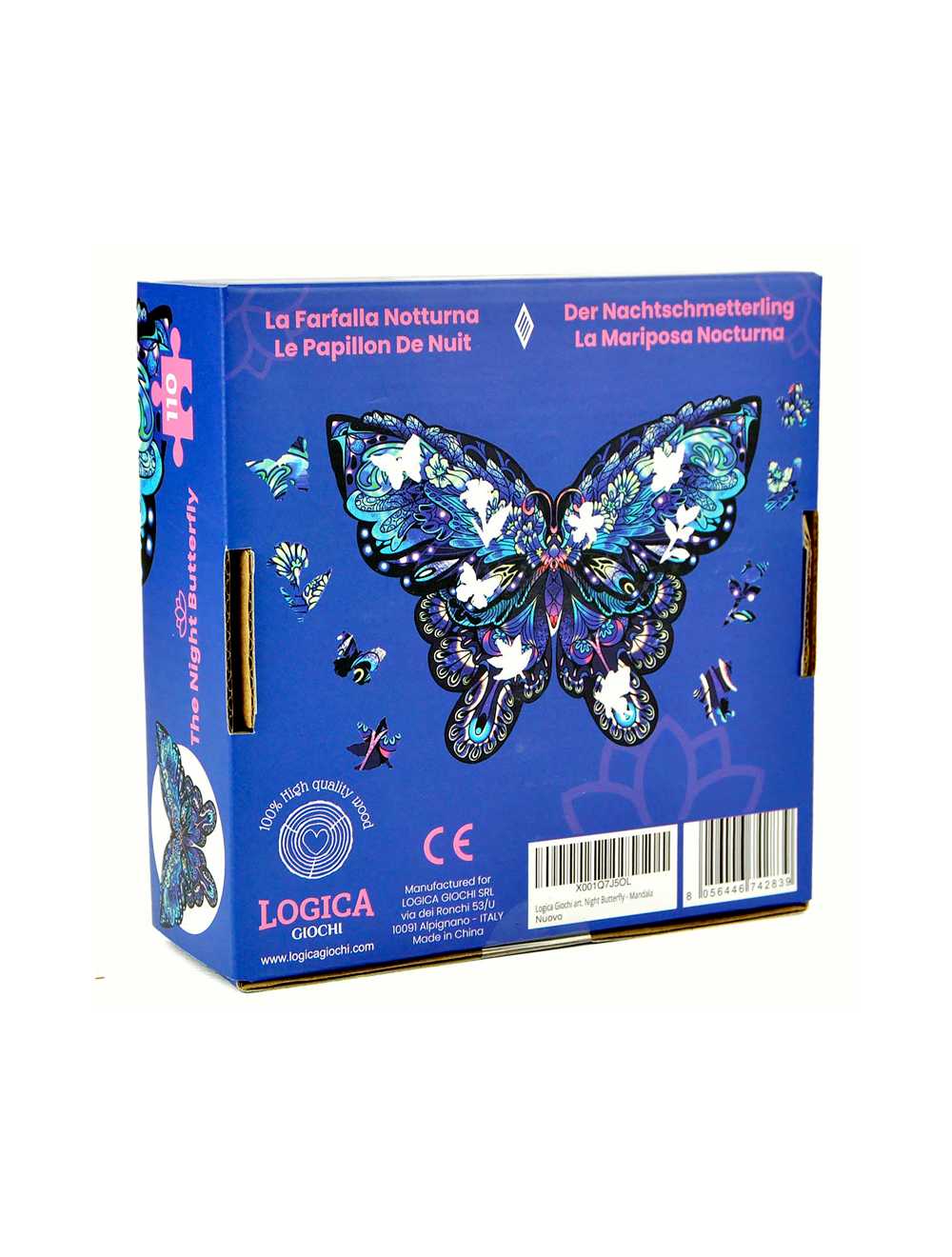 NIGHT BUTTERFLY MANDALA PUZZLE 110 PCS - immagine 4