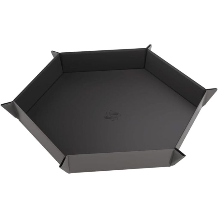 Vassoio Lanciadadi Gamegenic Magnetic Dice Tray Hexagonal (Nero-Grigio) - immagine 2