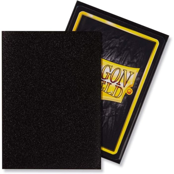 100 Bustine Standard Dragon Shield Matte Sleeves - JET - immagine 2