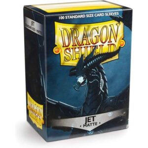 100 Bustine Standard Dragon Shield Matte Sleeves - JET