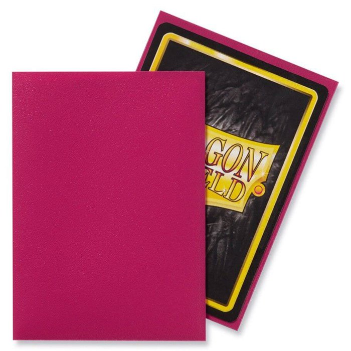 100 Bustine Standard Dragon Shield Matte Sleeves - MAGENTA - immagine 2