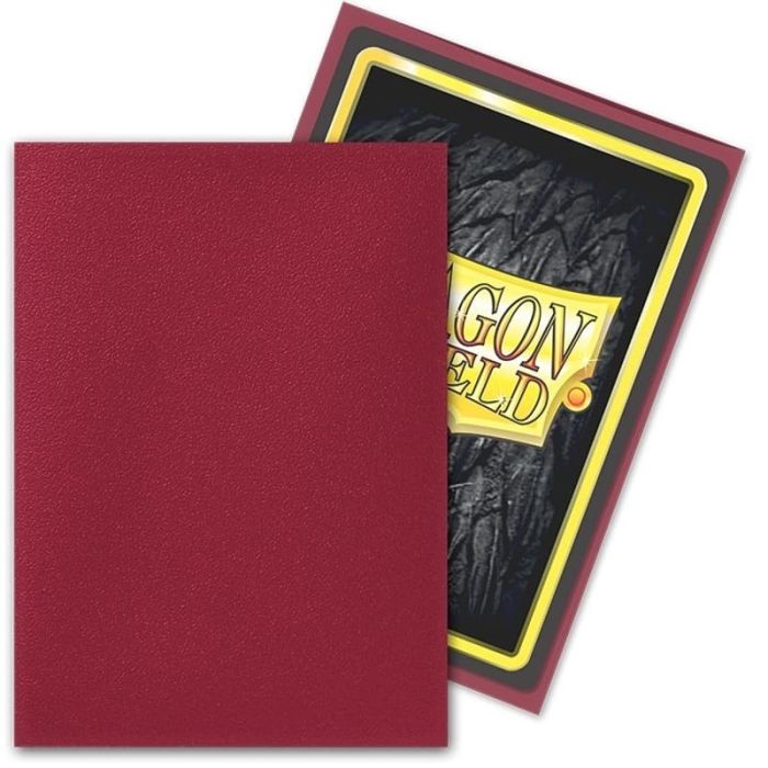 100 Bustine Standard Dragon Shield Matte Sleeves - BLOOD RED - immagine 2
