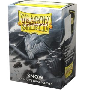 100 Bustine Standard Dragon Shield Matte Dual - SNOW