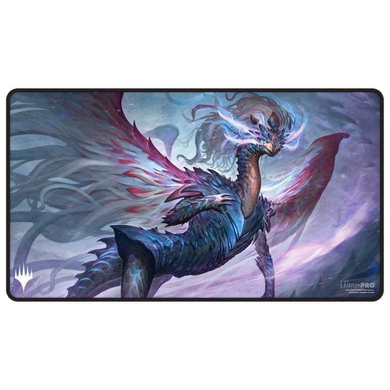 UP - Magic: The Gathering: Black Stitched Playmat: Jeskai