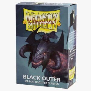 DRAGON SHIELD Standard Sleeves - Matte Black Outer