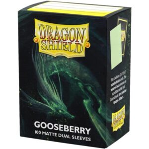 100 Bustine Standard Dragon Shield Matte Dual Sleeves - GOOSEBERRY