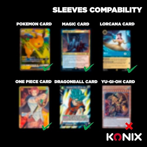 KONIX - MULTIMEDIA 100 X PERFECT SLEEVES 64X89 MM - immagine 2