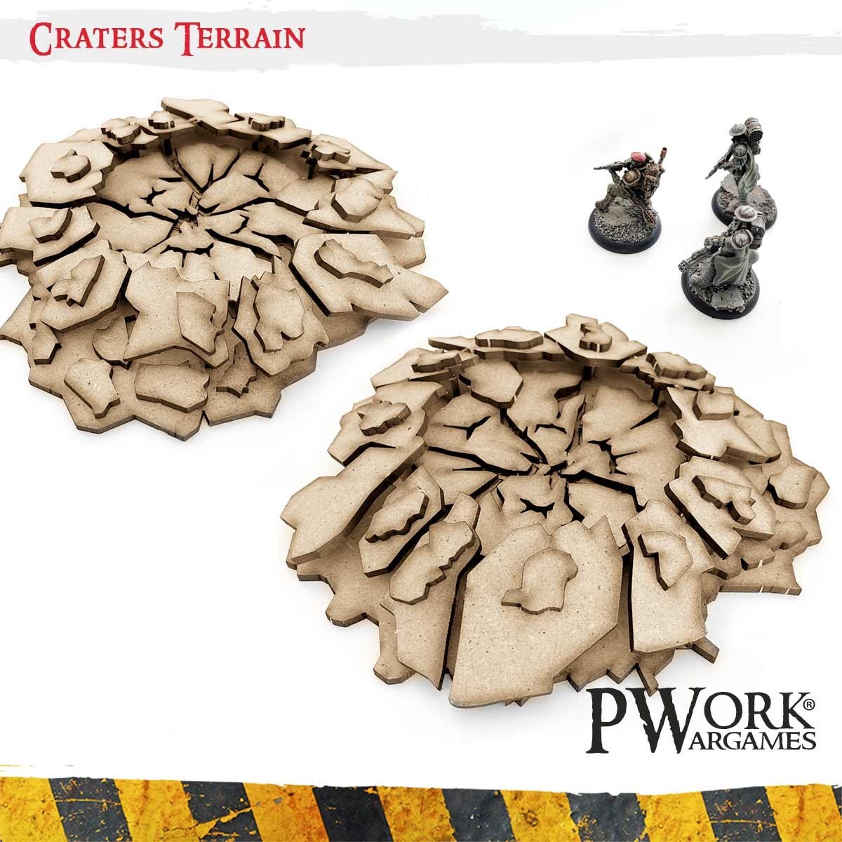 MDF Terrain Scenery Small - Craters Terrains - immagine 2