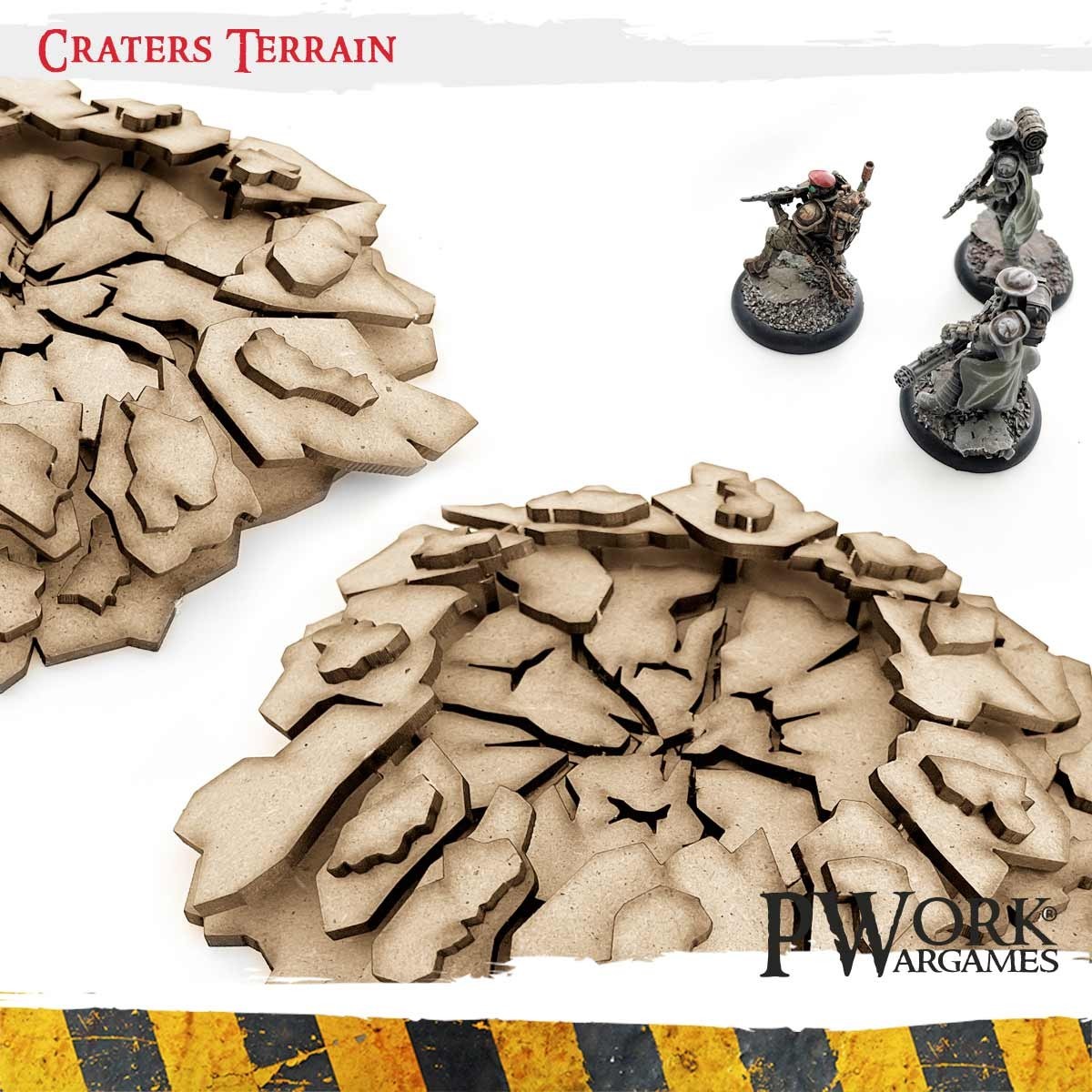 MDF Terrain Scenery Small - Craters Terrains - immagine 4