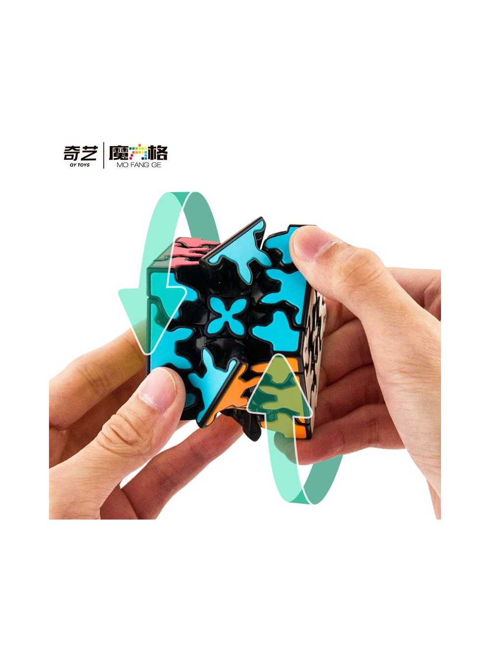 QIYI GEAR CUBE 3X3 (COLOR BOX) - immagine 3