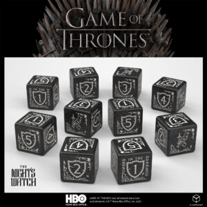 SET 10 DADI - GAME OF THRONES - NIGHT'S WATCH