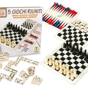 5 GIOCHI DA TAVOLO - FATTO DI LEGNO
