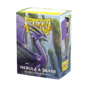 Standard Dual Sleeves:: Nebula & Silver [Matte] (100 Sleeves)