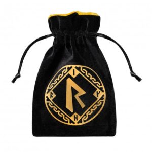 Brun201 - Borsa Porta Dadi - Runic (Black/Golden)