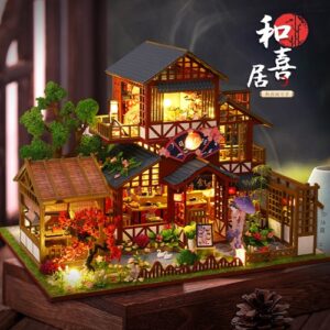 DIY Miniature Ludistri - Traditional Japanese House (34 x 26 x 25 cm)