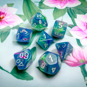 CHX 27546 - Festive Waterlily - 7-Die Polyhedral Dice Set