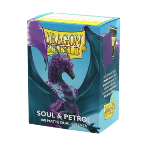 Dragon Shield - Standard Dual Sleeves: Soul & Petrol [Matte] (100 Sleeves)